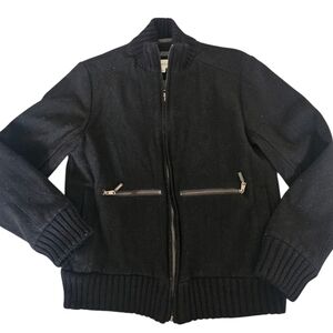 Calvin Klein Men's Wool Blend Bomber Jacket, Size S